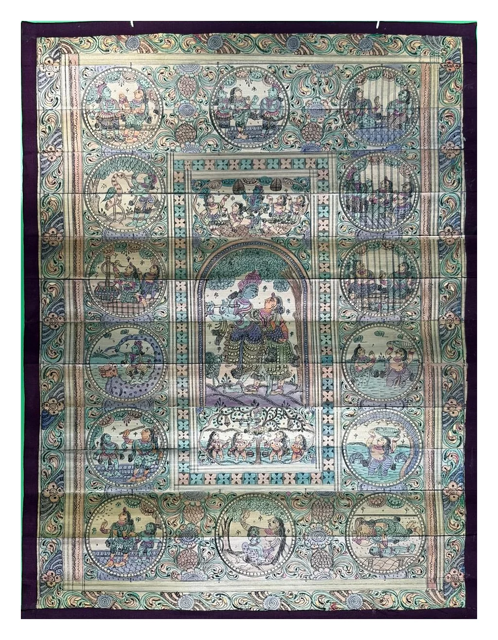 Krishna Leela - Talapatra-style artwork