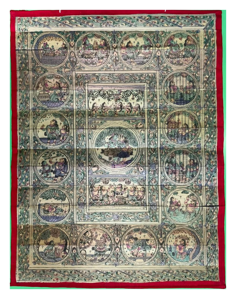The Pastoral Story Circle - Talapatra-style artwork
